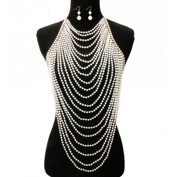 La Pearl Layered Body Chain